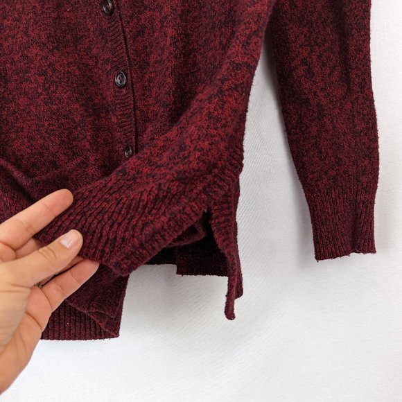 Madewell Landscape Burgundy Cardigan Size Extra Small - Picture 9 of 12